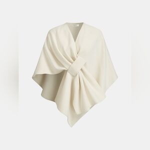 Commense Knot-Front Wrap Cloak